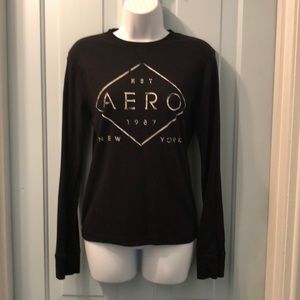 Aeropostale black  long sleeve tshirt xs